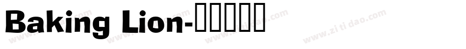 Baking Lion字体转换